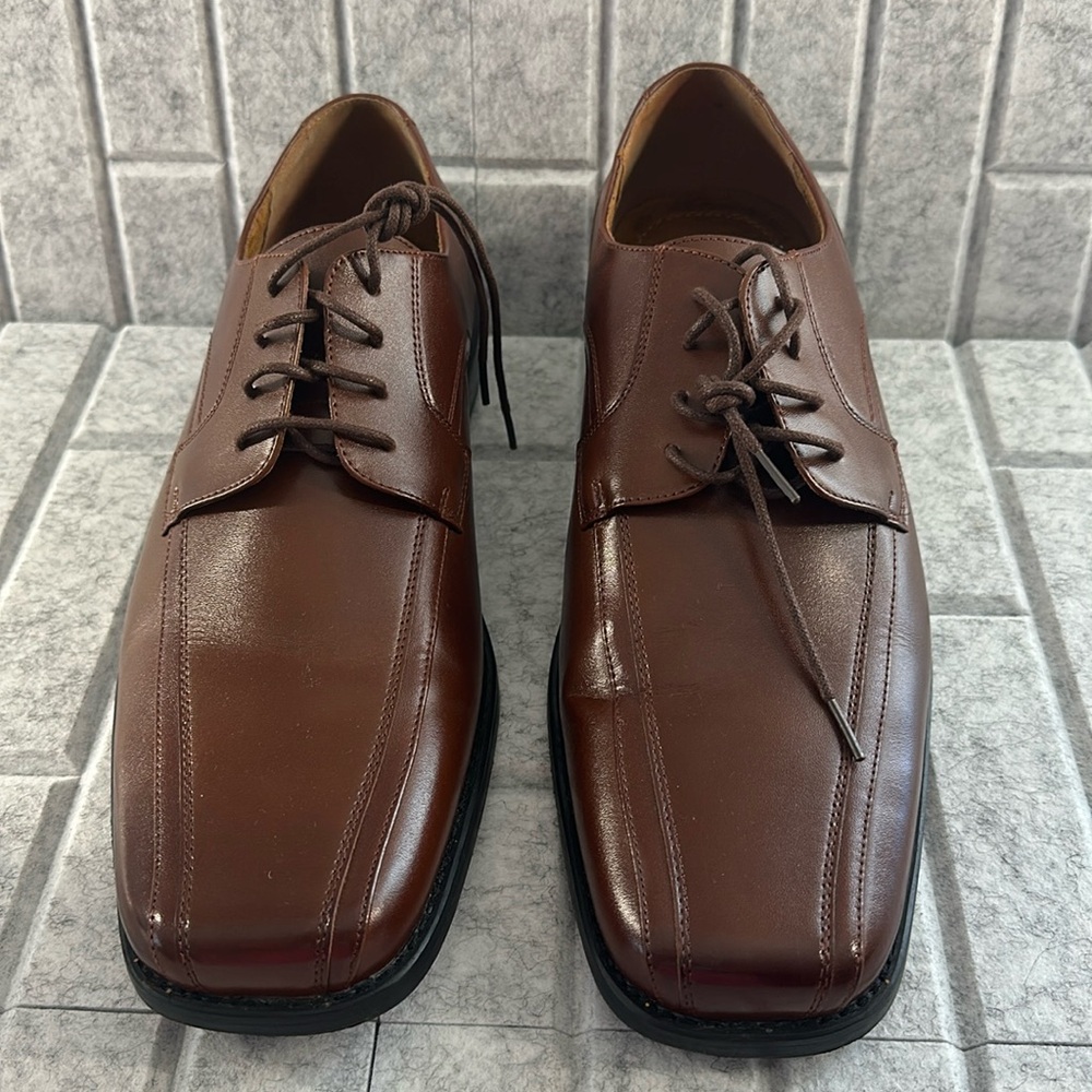 Stacy Adam’s leather Squares Toe Dress Men SZ 12